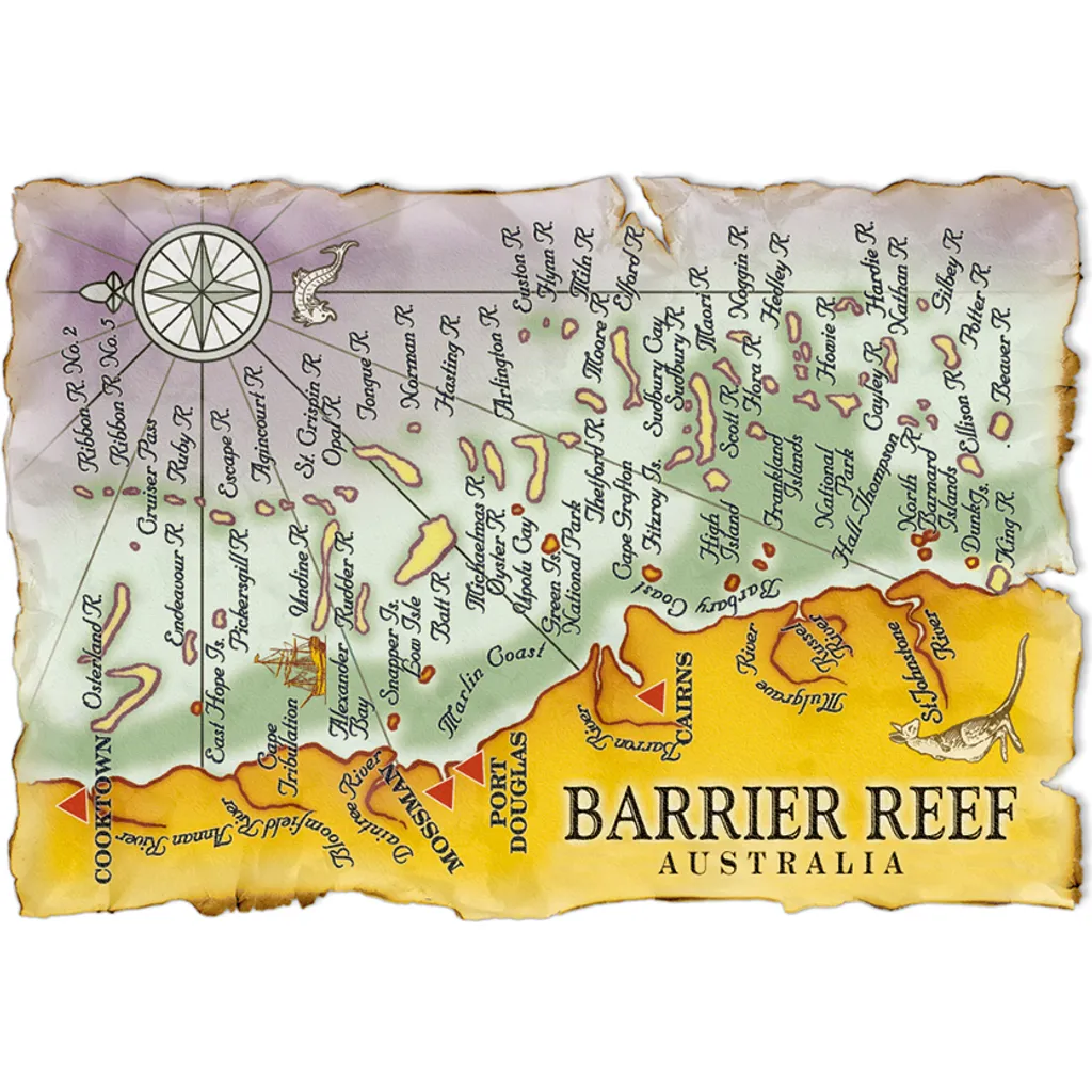 Map Great Barrier Reef