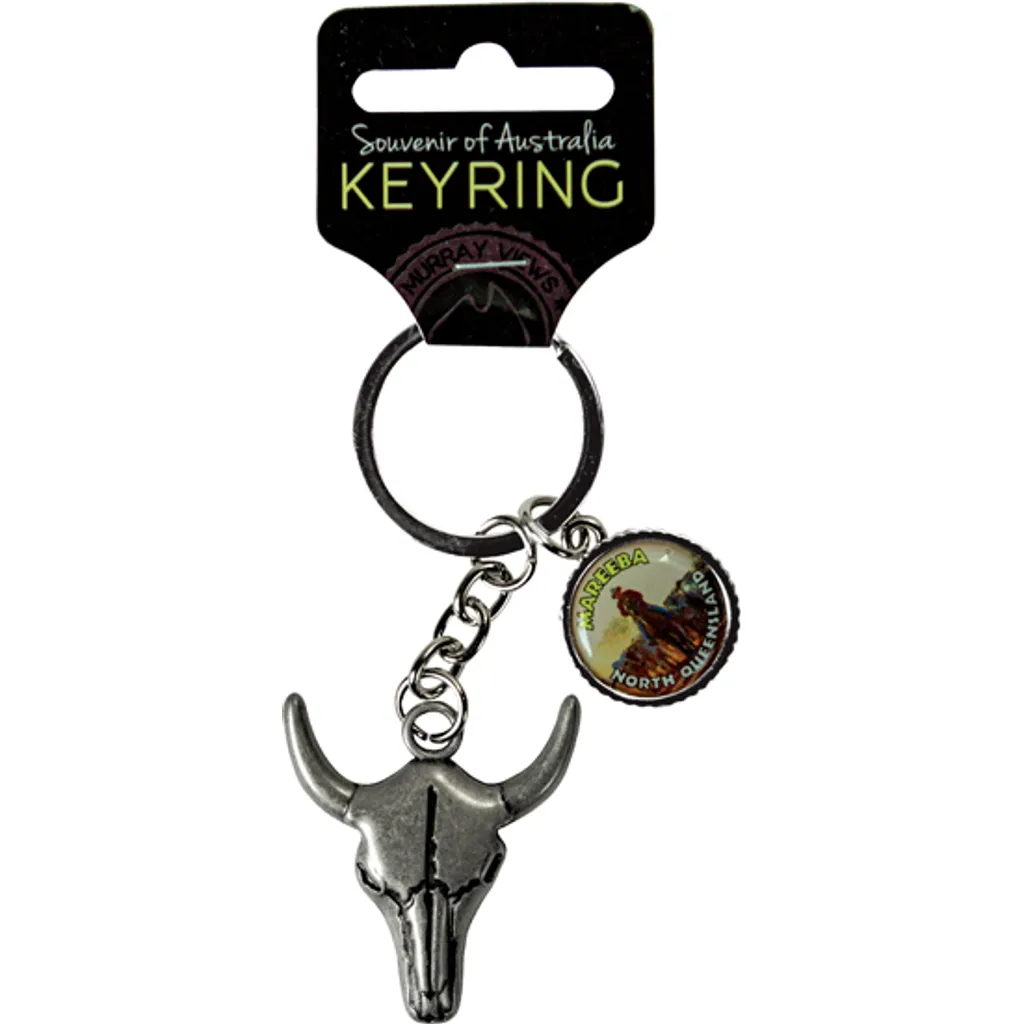 Bullock Head Keyring