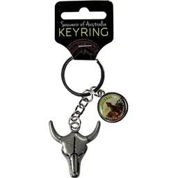 Bullock Head Keyring