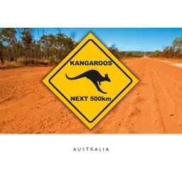 Kangaroo Roadsign