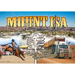 Mount Isa Rodeo Sign Roadtrain