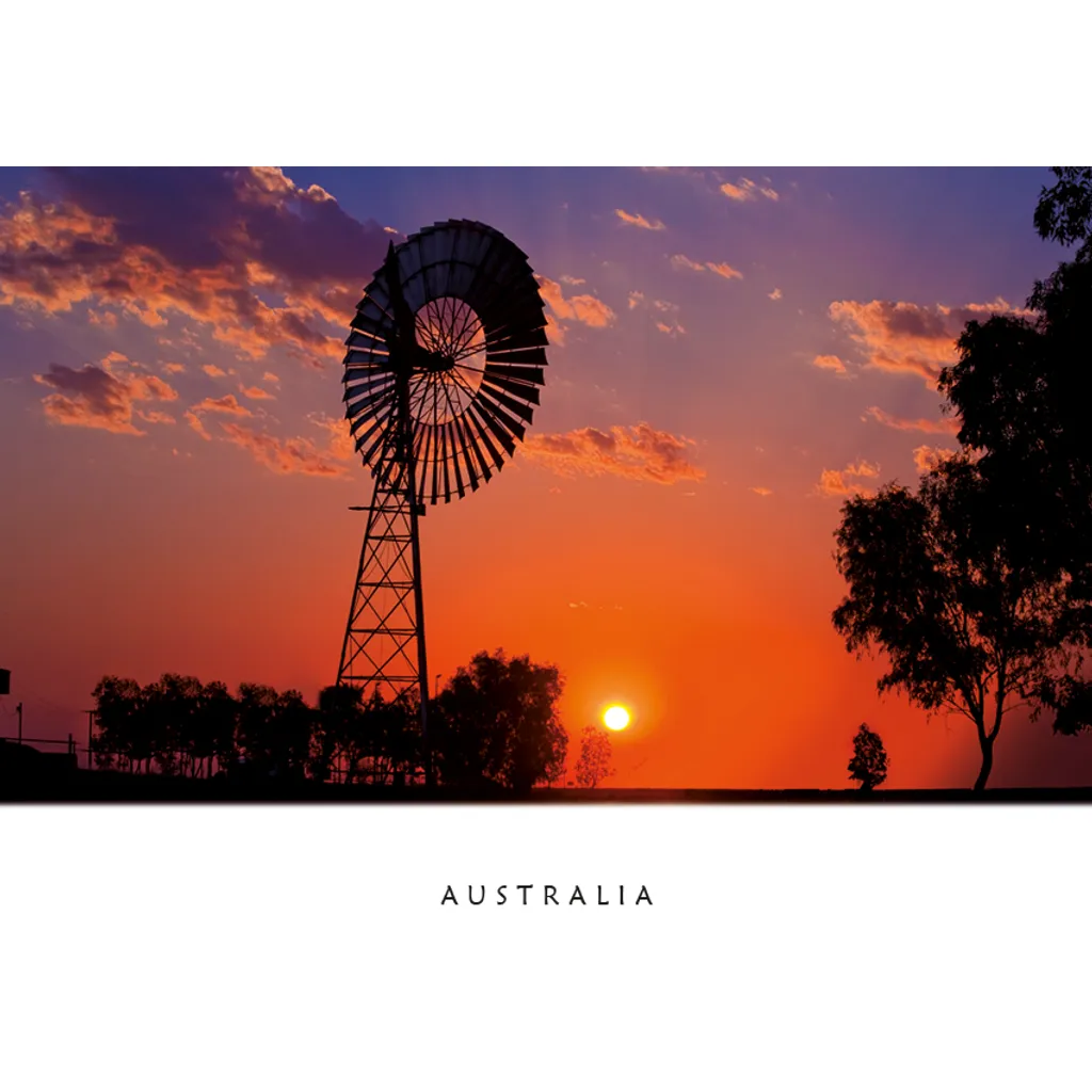 Windmill Sunset