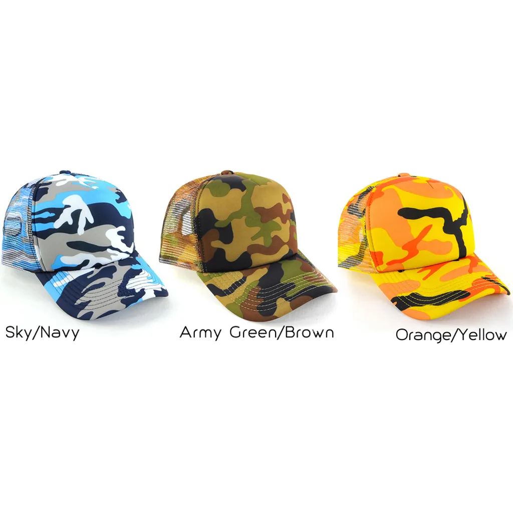 Camouflage Trucker Cap - Screenprint