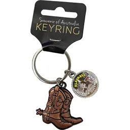 Cowboy Boot Keyring