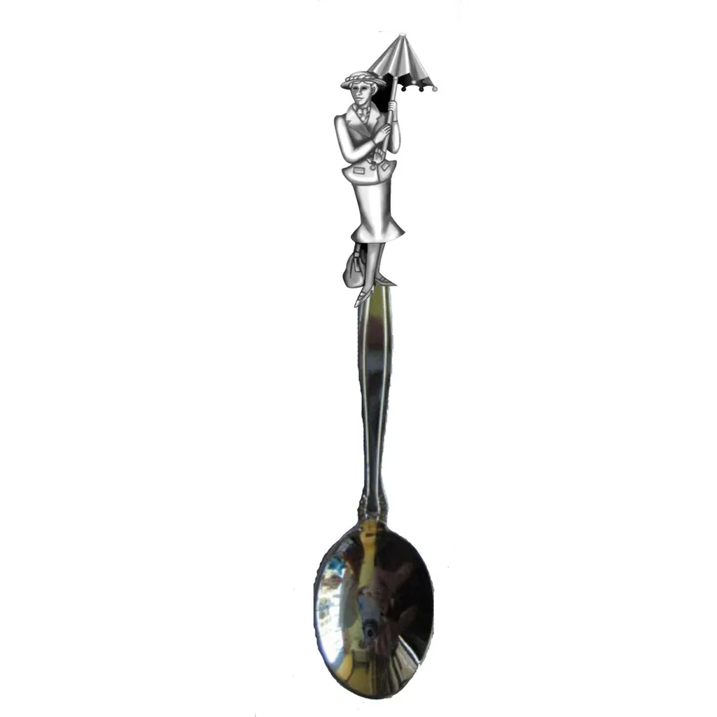 Moulded Silver Teaspoon